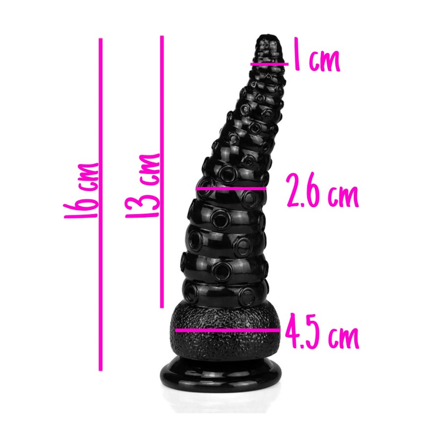 Pul-pito Negro Mini - Tentaculo Dildo